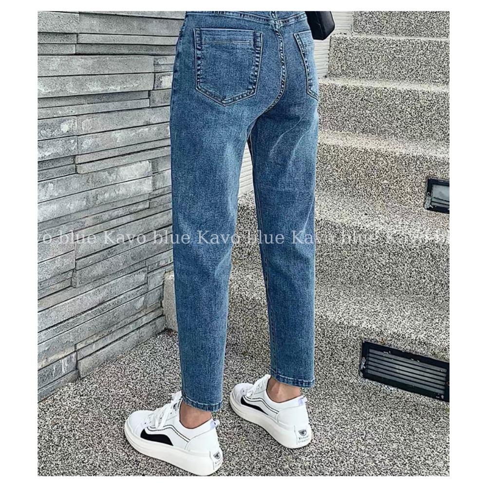 Quần Jean Nữ Baggy KAVO BLUE Màu Xanh Tôn Dáng