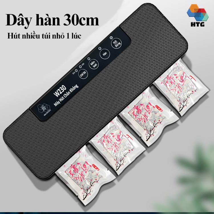 Máy hút chân không thực phẩm Shineye W230 tự động, hút khô và hút ướt với 2 chế độ hàn, tích hợp hàn độc lập, kiểm soát lực hút, hàng chính hãng