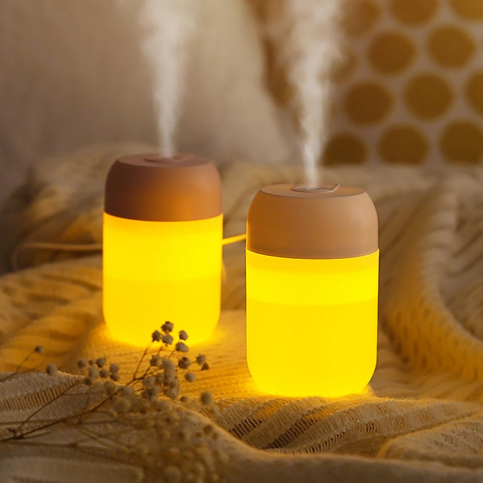 Mini Air Humidifier Night Lamp Cool Mist Single Mouth Aroma Diffuser for Car Auto-Off