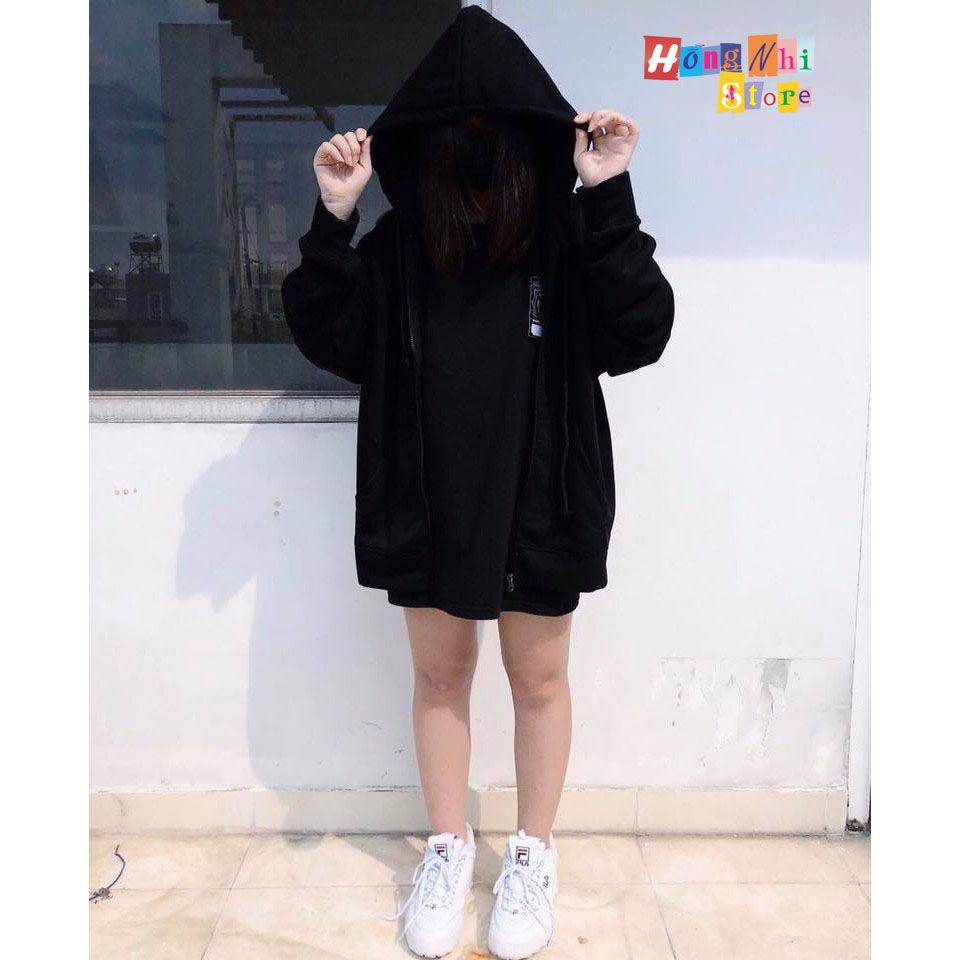 Áo Khoác Hoodie Zip In Hình DEGREY Oversize Ulzzang Unisex Dáng Rộng - MM