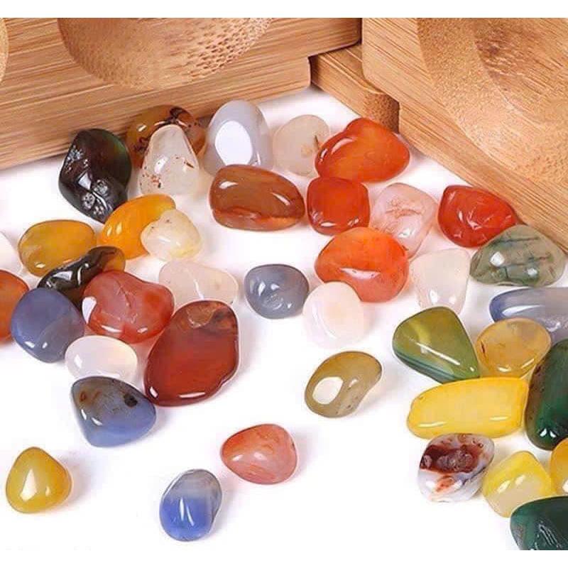 Bộ trò chơi ô ăn quan hộp gỗ kèm đa sắc mầu tự nhiên