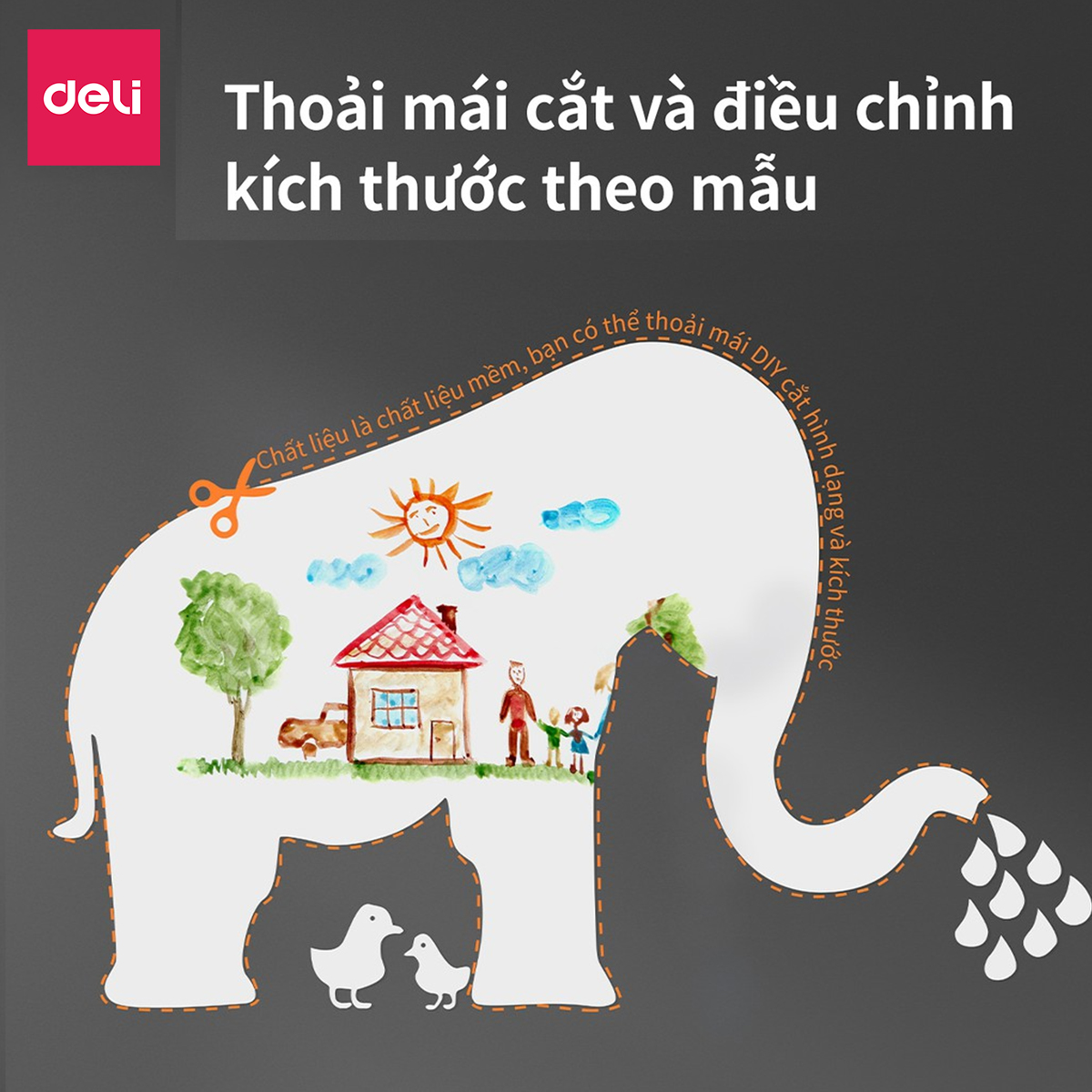 Bảng từ trắng không viền  Deli - 50007/50008/8716
