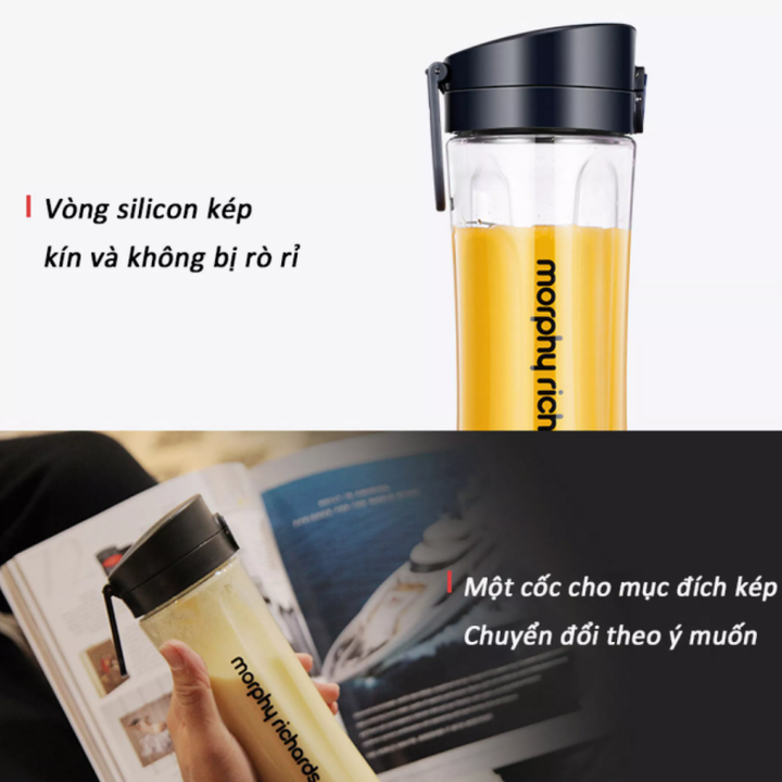 Máy Xay Sinh Tố 2 Ly Morphy Richards MR9500 - Xanh - Hàng Chính Hãng