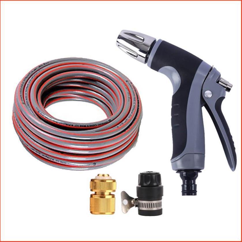 Bộ dây và vòi xịt tăng áp rửa xe tưới cây 7-10M 206817