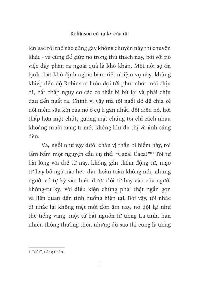 Robinson Có-Tự Kỷ Của Tôi