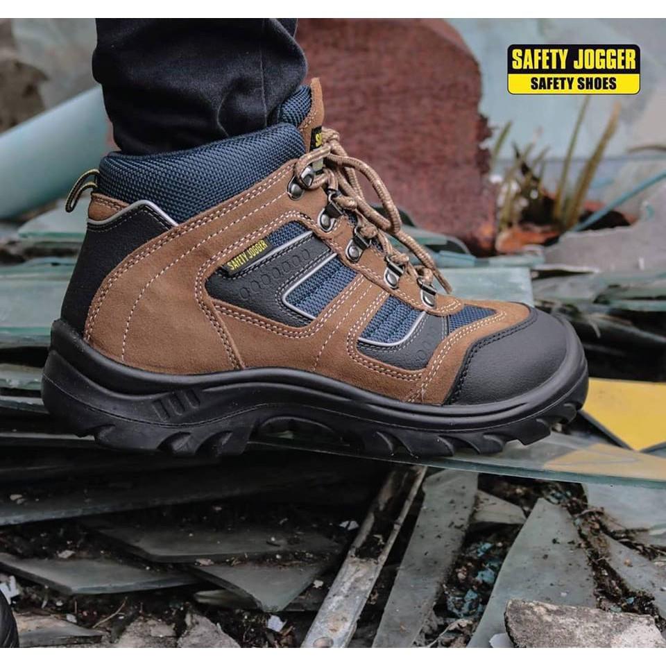 Giày bảo hộ lao động nam Jogger X2000 S3 SRC da bò lộn bền bỉ, thoáng khí, chống nước, đâm xuyên, trơn trượt -