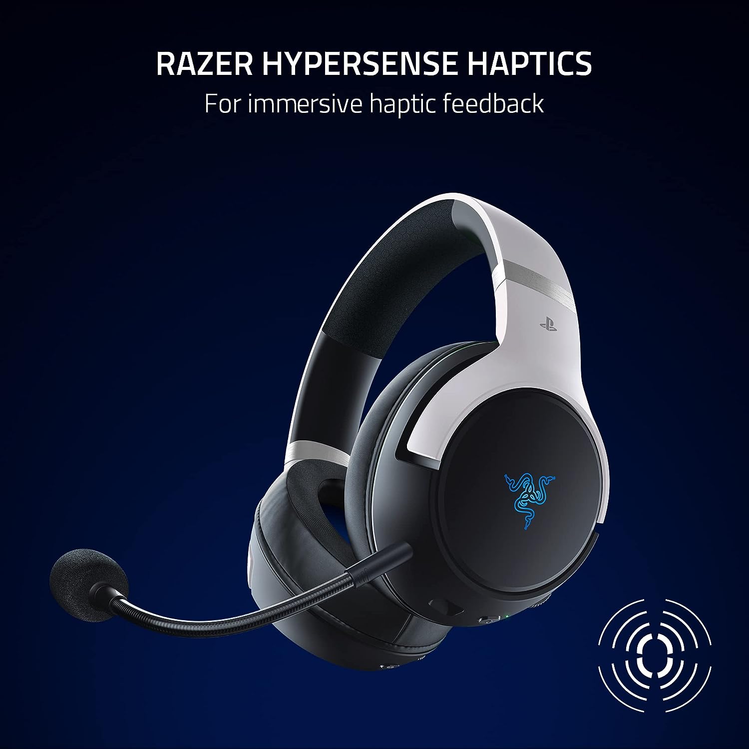 Tai nghe không dây choàng đầu Razer Kaira Pro HyperSpeed-Licensed PlayStation 5 Wireless Gaming Headset_Mới, hàng chính hãng