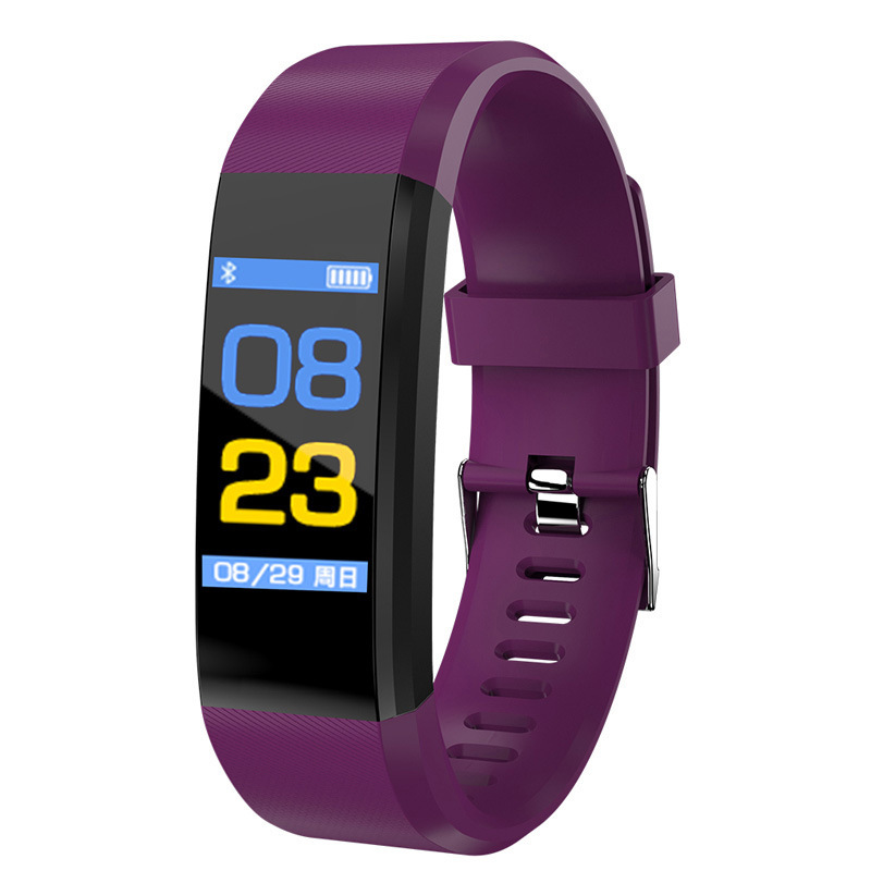 115plus bluetooth thể thao vòng đeo tay thông minh chống thấm nhịp tim nhịp tim oxy huyết áp người lớn màn hình máy dò điện tử