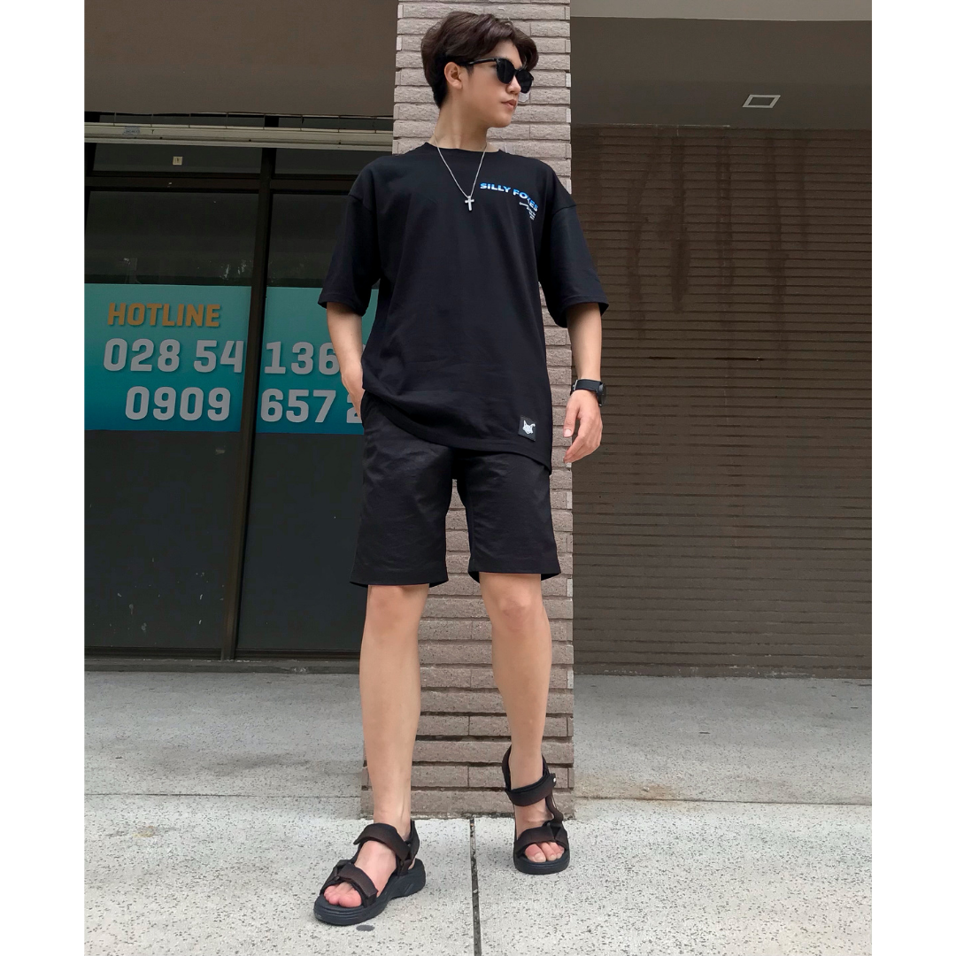 Giày Sandal Nam The Bily Quai Chéo - Nâu Thổ Cẩm BL01NTC