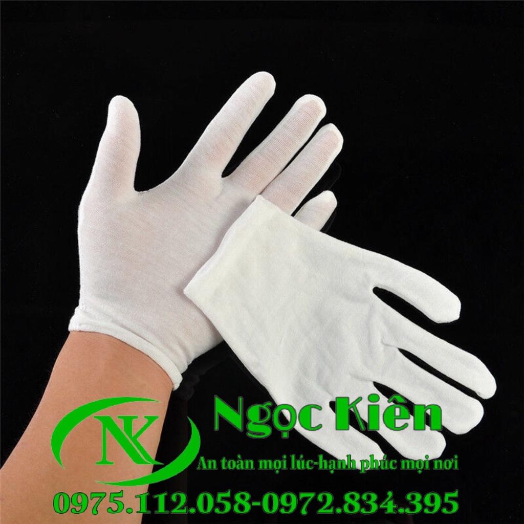 Găng tay trắng chất liệu cotton siêu nhẹ tiện dụng