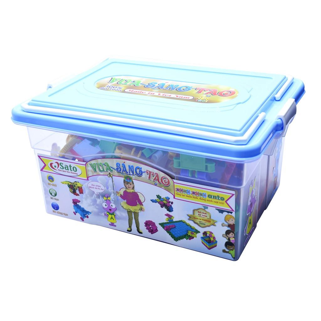 Đồ chơi xếp hình  mầm non VUA SÁNG TẠO 144 chi tiết