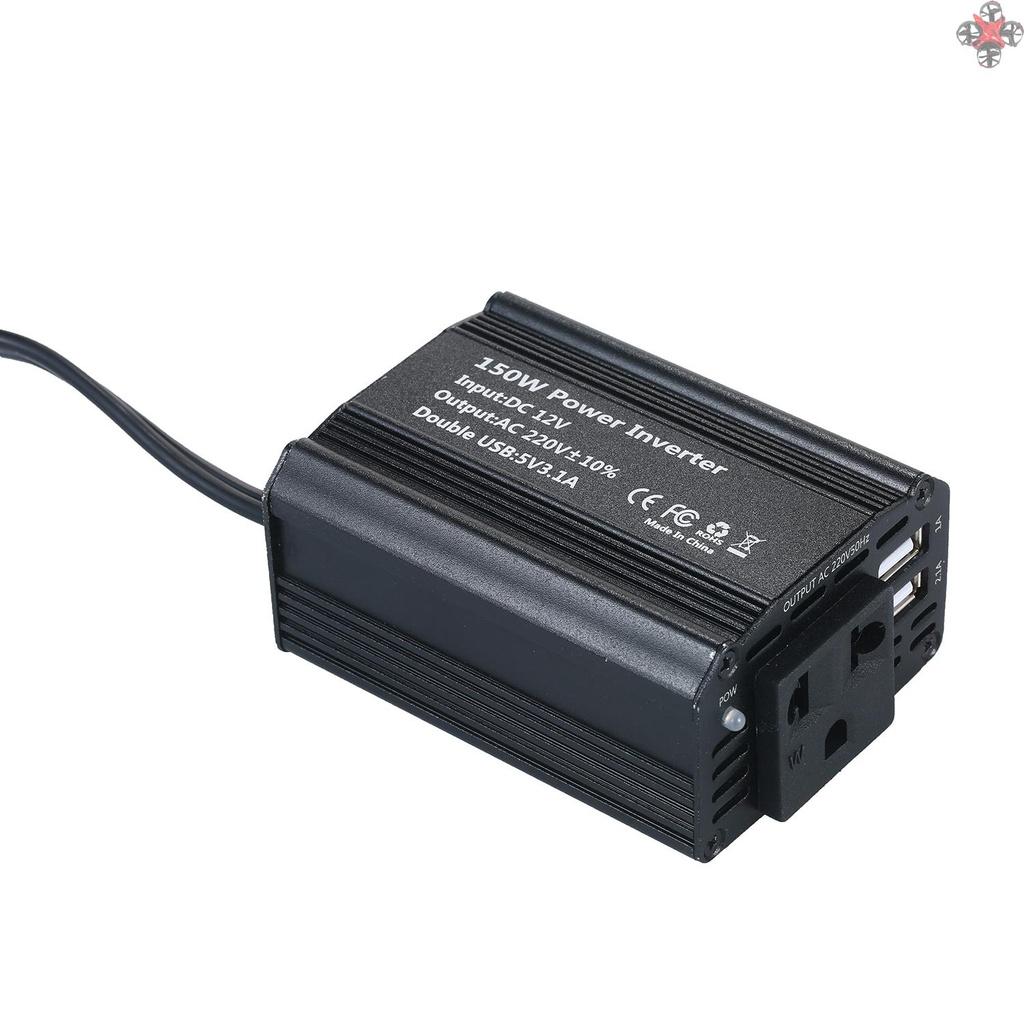 Bộ Chuyển Đổi Nguồn Điện 150w Từ Dc 12v Sang Ac 220v Kèm 1 Cổng Sạc Usb