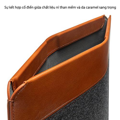 TÚI CHỐNG SỐC TOMTOC (USA) FELT &amp; PU LEATHER CHO IPAD 9.7-11/12.9 /16 INCH bảo vệ chất lượng và ngăn ngừa trầy xước - HÀNG CHÍNH HÃNG