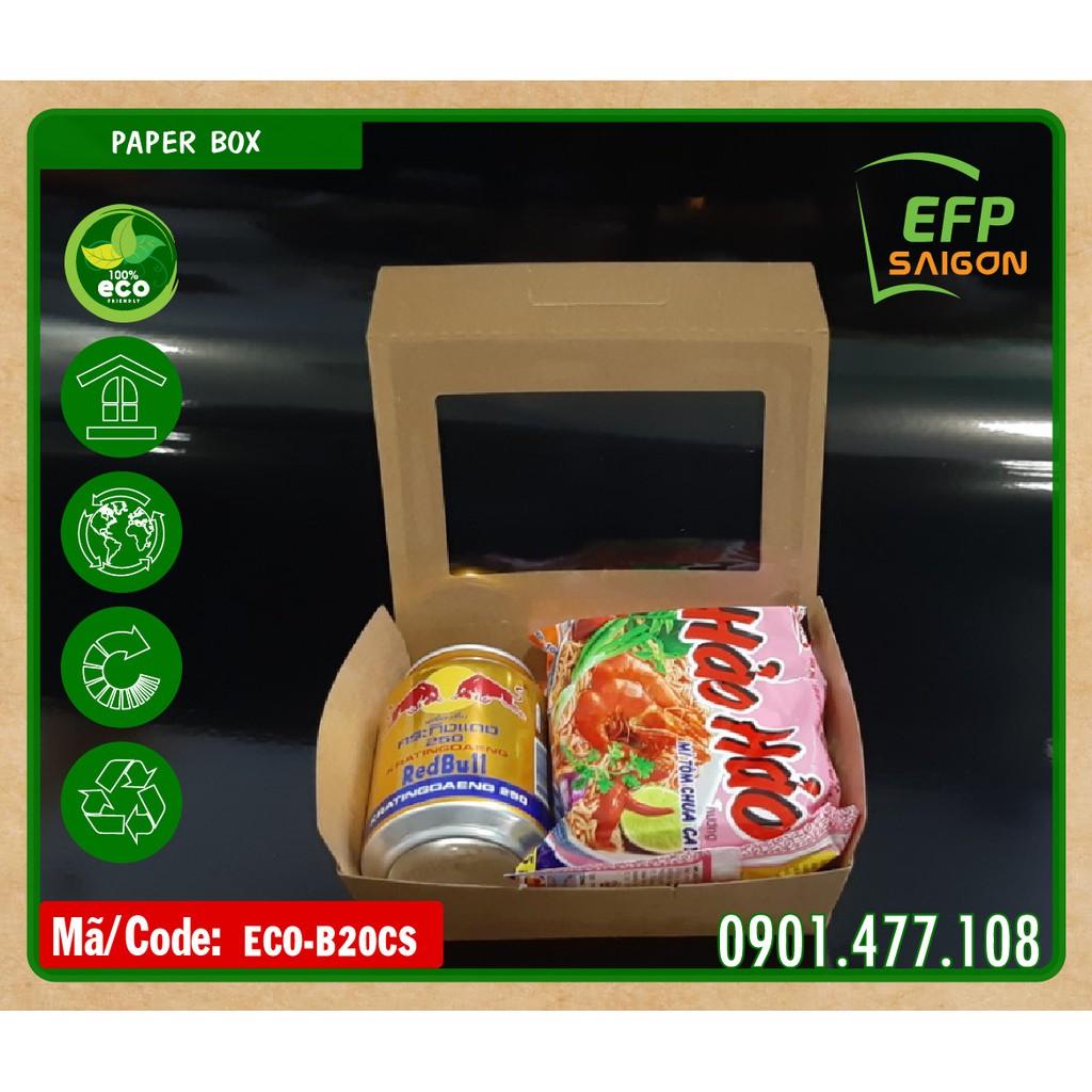 Hộp giấy đựng thức ăn 100 cái/đơn x 3.250d