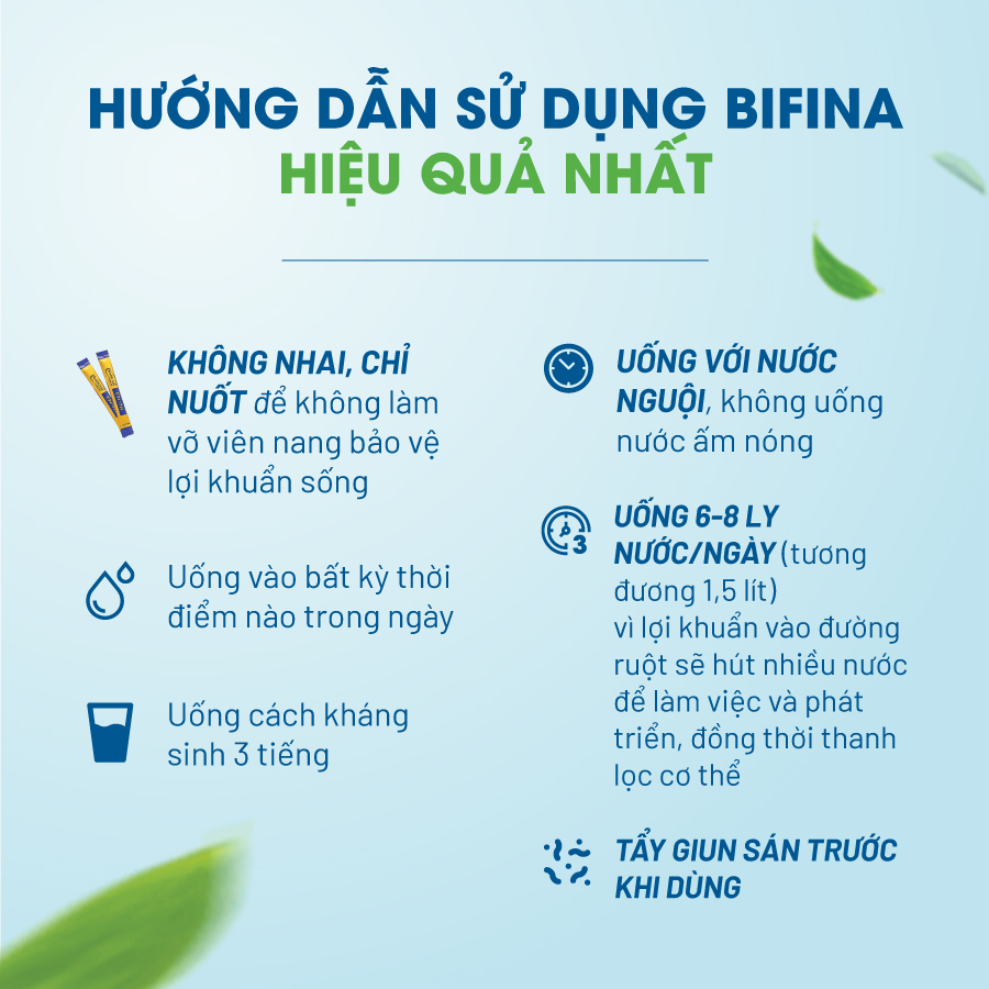 Men vi sinh Bifina Nhật Bản - Loại S 15 gói (không có hộp)