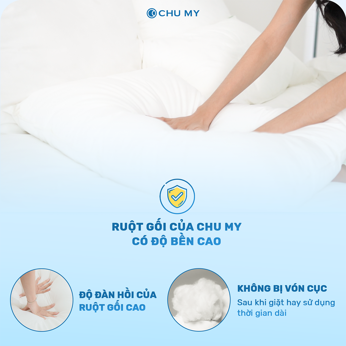 Gối khách sạn 5 sao - Gối bông Microfiber siêu mềm - Gối lông vũ nhân tạo cao cấp - Kích thước 60 x 80 cm - Gối chống mỏi cổ mỏi vai gáy