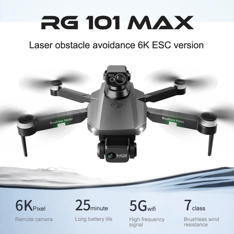 RG101 Pro GPS DRONE 6K Camera HD kép Gimbal Chụp ảnh trên không chổi trơn Tránh Trận đấu trực thăng có thể gập lại RC Quad Quad Màu