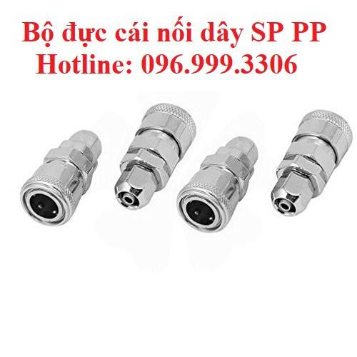 Bộ khớp nối đực cái cắm dây SP-PP khí nén chịu được áp suất cao, đầy đủ kích cỡ