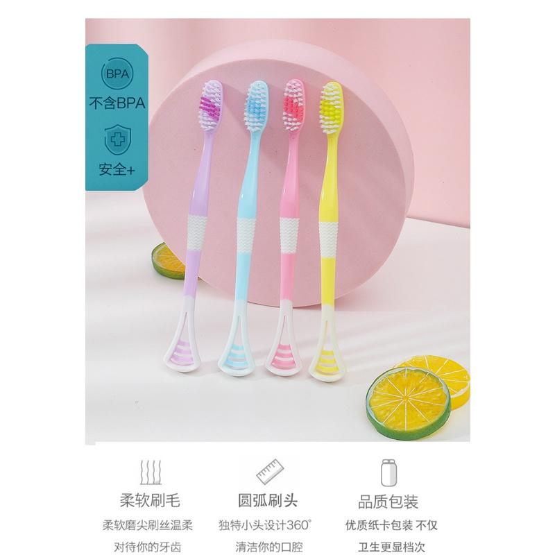 PVN25920 Bàn chải đánh răng tưa lưỡi 2 đầu tiện dụng T2