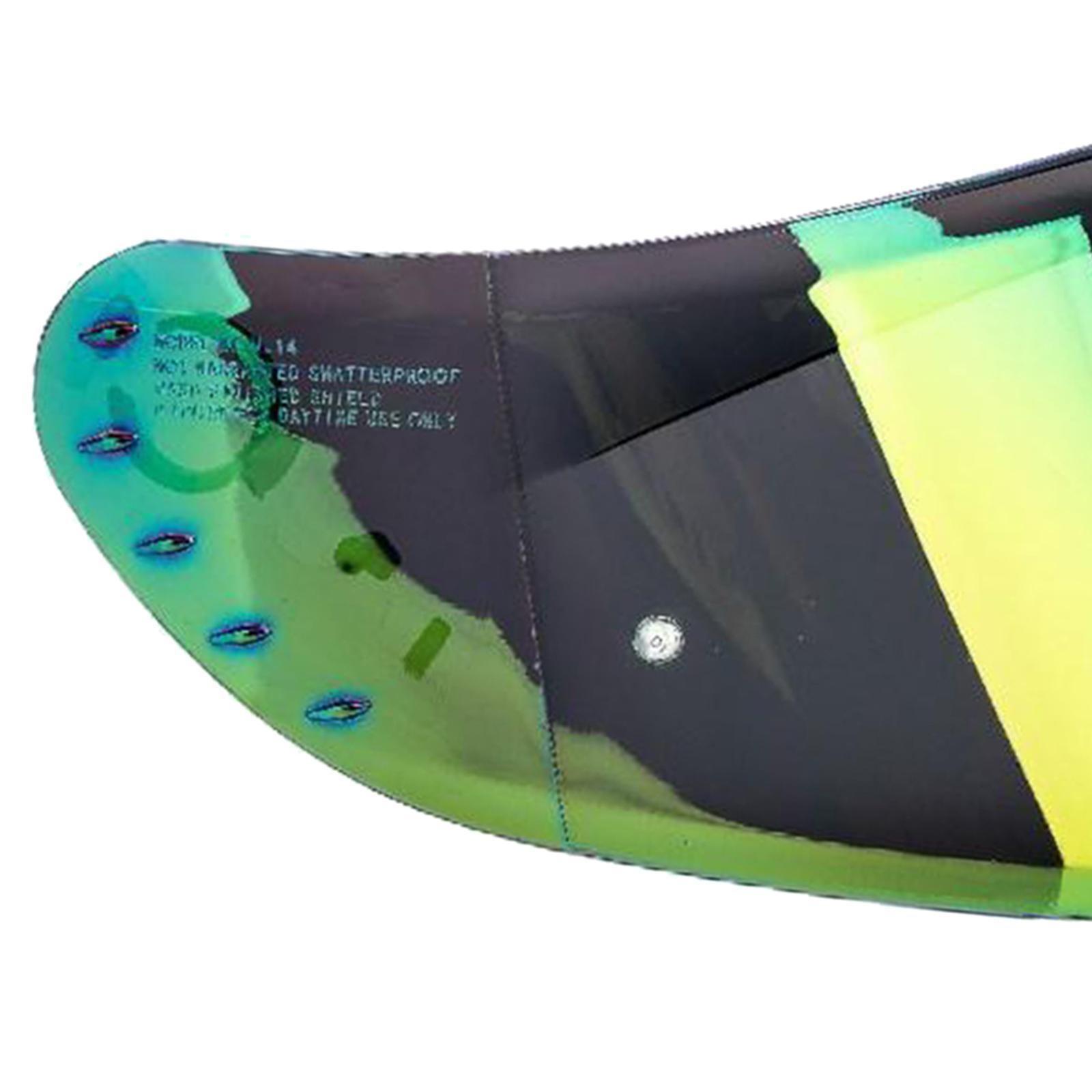 2 Piece Anti UV Full Face Motorcycle Helmet Visor Lens Replacement for MT