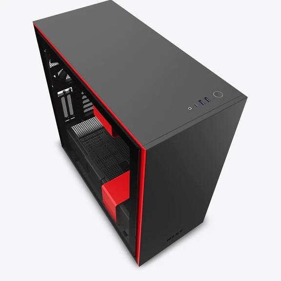 Vỏ Case Máy Tính NZXT H710i Màu Đen Đỏ Hàng Chính Hãng