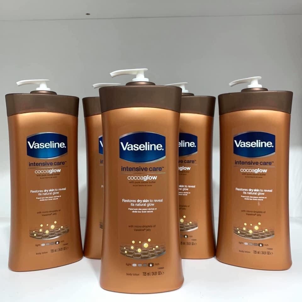 Sữa Dưỡng Thể Vaseline Total Moisture Cocoa Radiant 725ml