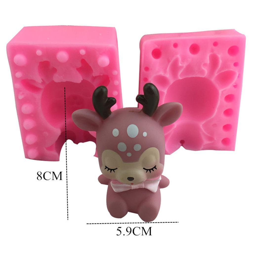 DIY Sika Deer Shape Chocolate Fondant Cake Mold