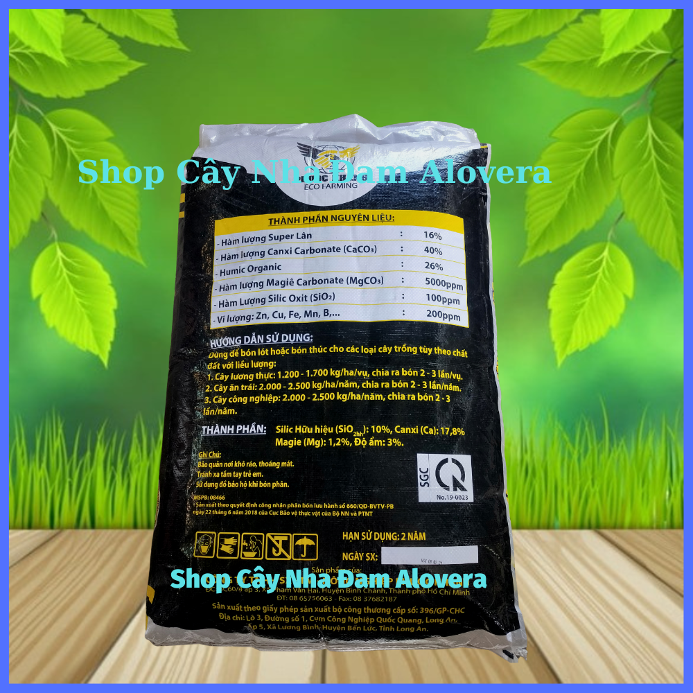 Phân Lân Đen Humic Hữu Cơ Chuyên Khử Chua Hạ Phèn