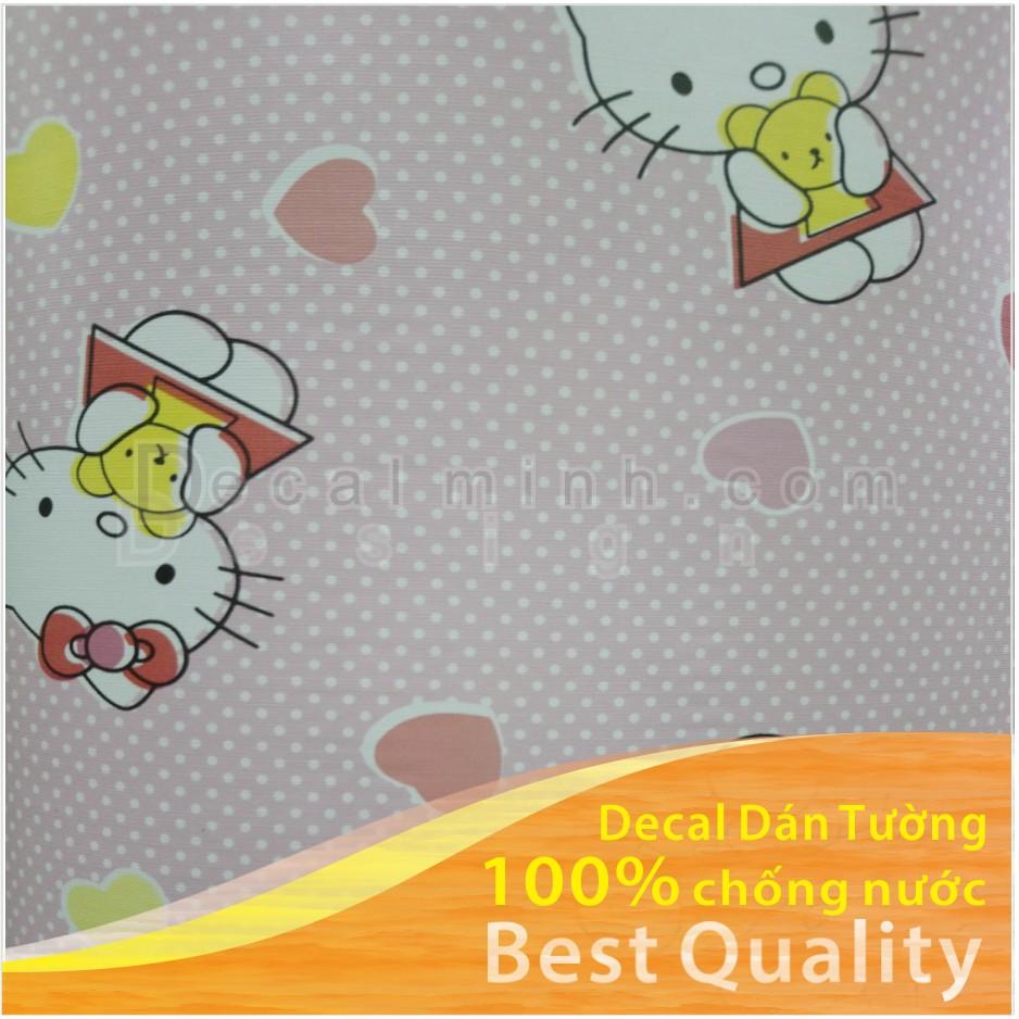 10m Decal dán tường chống nước Loại dày hello kitty