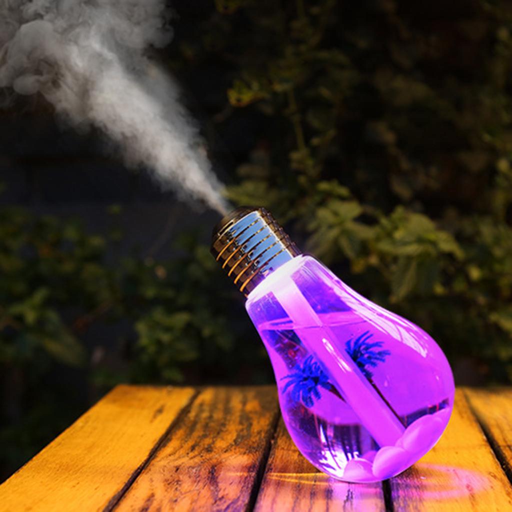 LED Lamp Bulb Ultrasonic Humidifier Mist Aroma Essential Oil Diffuser Car