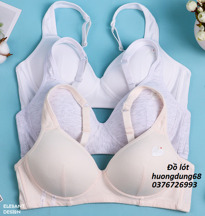 Bra / Áo Ngực Cotton Nữ Sinh Hình Tháp Xuất Đông Âu Hàng Loại Đẹp.