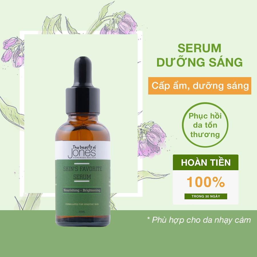 Serum siêu cấp ẩm sáng da dành cho mẹ bầu The Beauty of Jones 30ml, Sữa rửa mặt sample 20gr