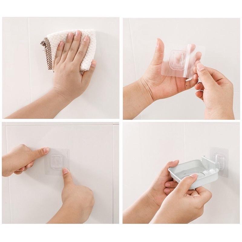 Khay Đựng Xà Phòng Dán Tường Kệ Dán Hình Mặt Cười , Kệ Xà Phòng 1 Lớp Dán Tường Siêu Chắc