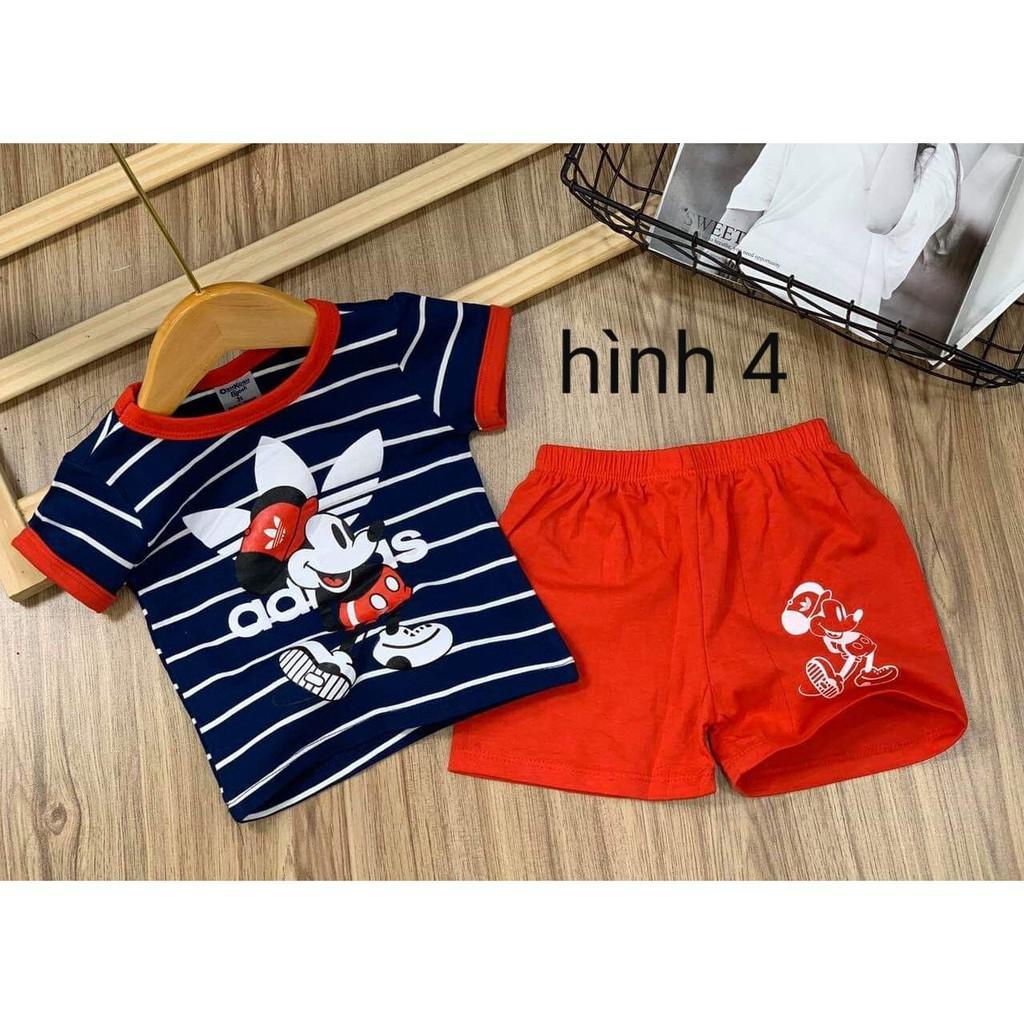 Sỉ BỘ NGẮN TAY DỄ THƯƠNG THUN COTTON BÉ TRAI - ĐỒ BỘ TRẺ EM