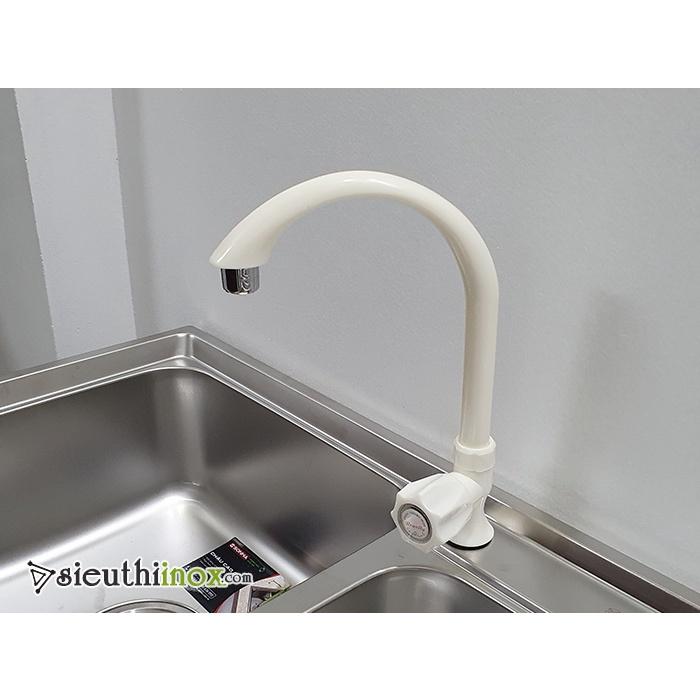 Vòi rửa bát đóng vỉ hàng cao cấp ,vòi rửa chén đóng vỉ , vòi đơn vỉ 1 đường nước nhựa