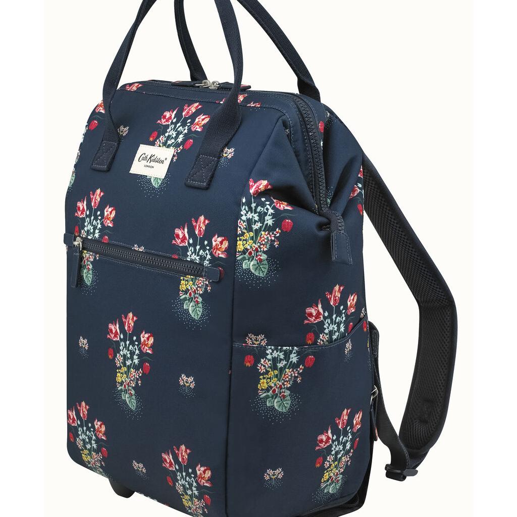 Va li/Frame Wheeled BackPack Spot Bouquet - Navy - 1083392