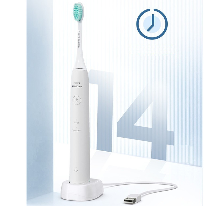 Bàn chải đánh răng điện thương hiệu cao cấp Philips Sonicare HX2431 - 30.000 lần rung mỗi phút - HÀNG NHẬP KHẨU