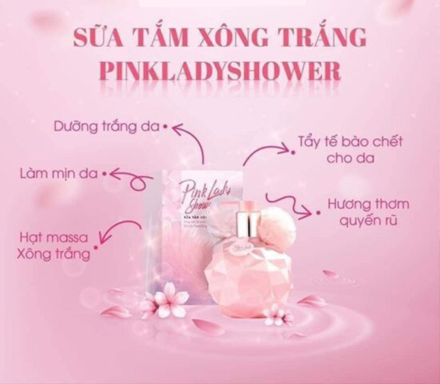 Sữa Tắm Xông Trắng Pink Lady Shower