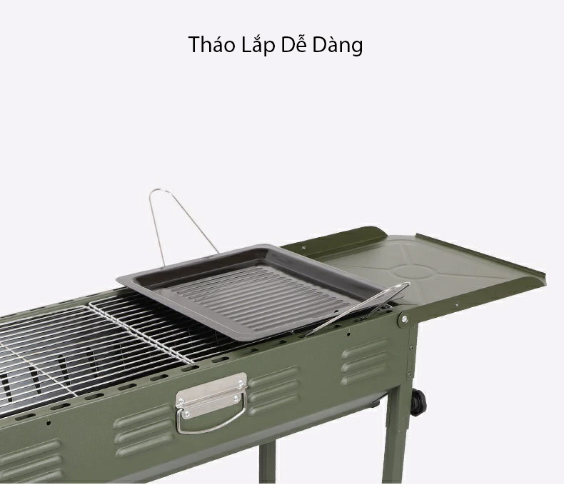 Bếp nướng than hoa BBQ ngoài trời cao cấp dành cho gia đình