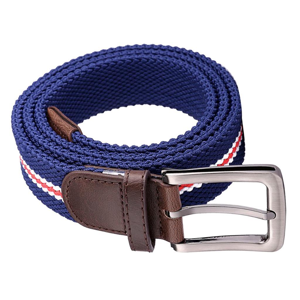 Unisex Casual Woven Canvas Belt Women Men Travel Waist Waistband Belt