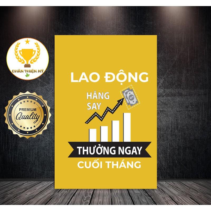 Tranh động lực có kèm khung composite 40x60 cm