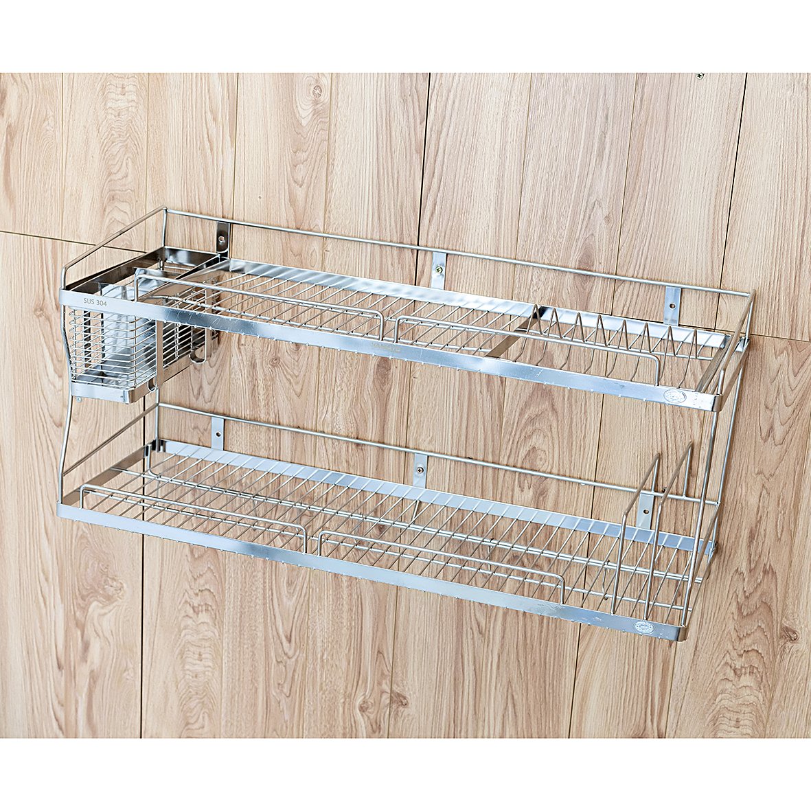 Kệ chén đa năng Inox 304 cao cấp dài 80cm  (D80 x W28 x H45)