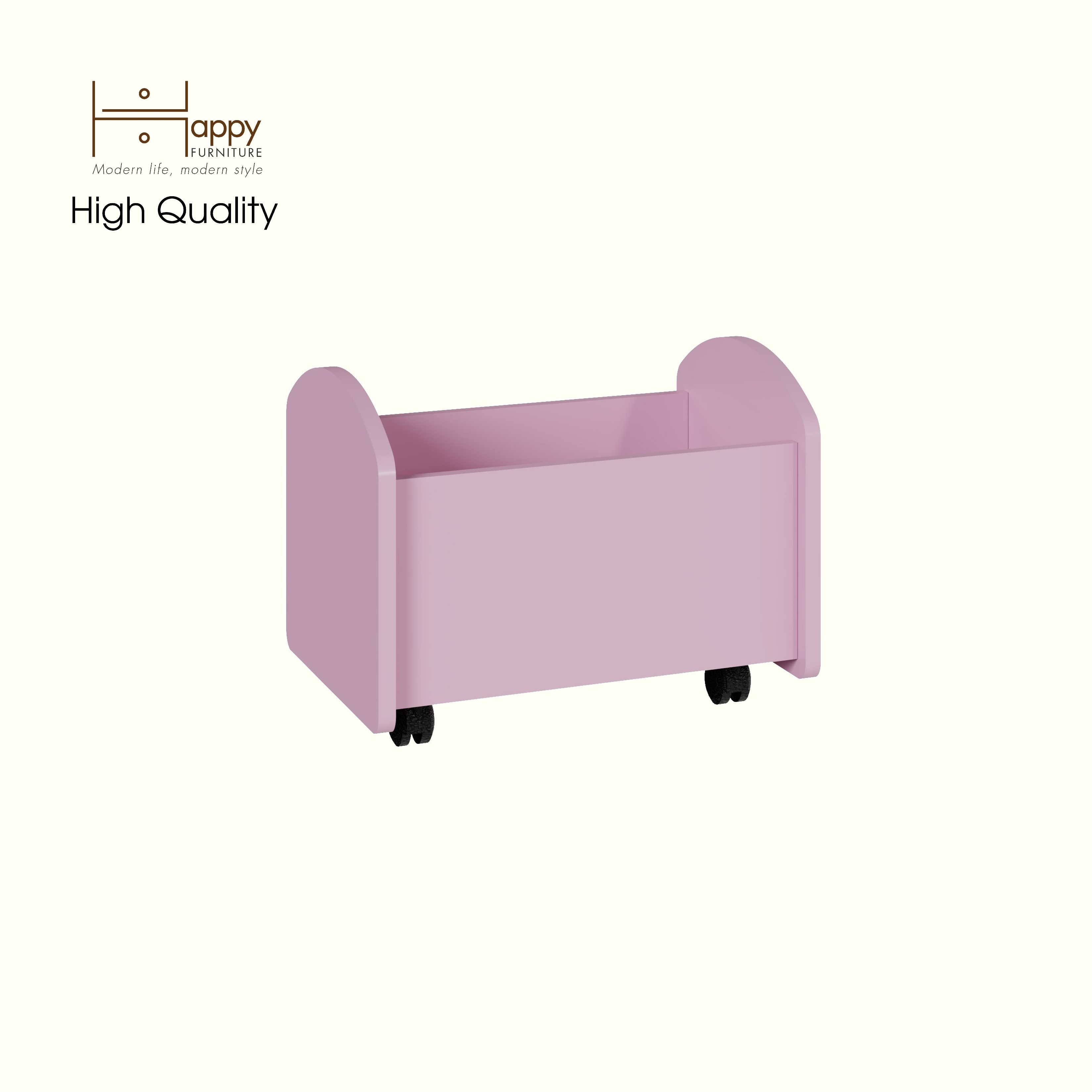 [Happy Home Furniture] KID, Thùng lưu trữ cho trẻ em có bánh xe, 46cm x 36cm x 36cm ( DxRxC), TLT_001