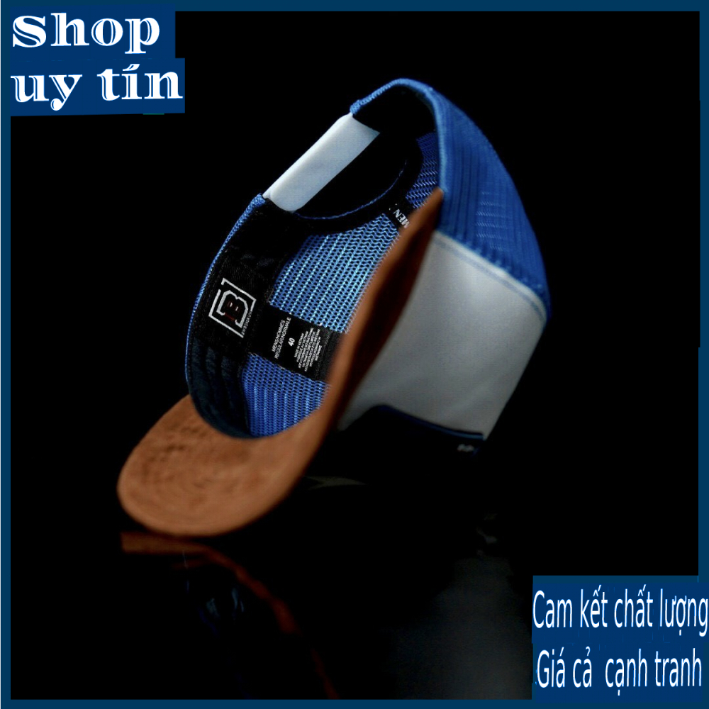 [ Miễn ship / giảm giá ] MŨ NÓN LƯỠI TRAI NAM NỮ ÁT BÍCH PHỐI LƯỚI CAO CẤP - màu trắng xanh nâu