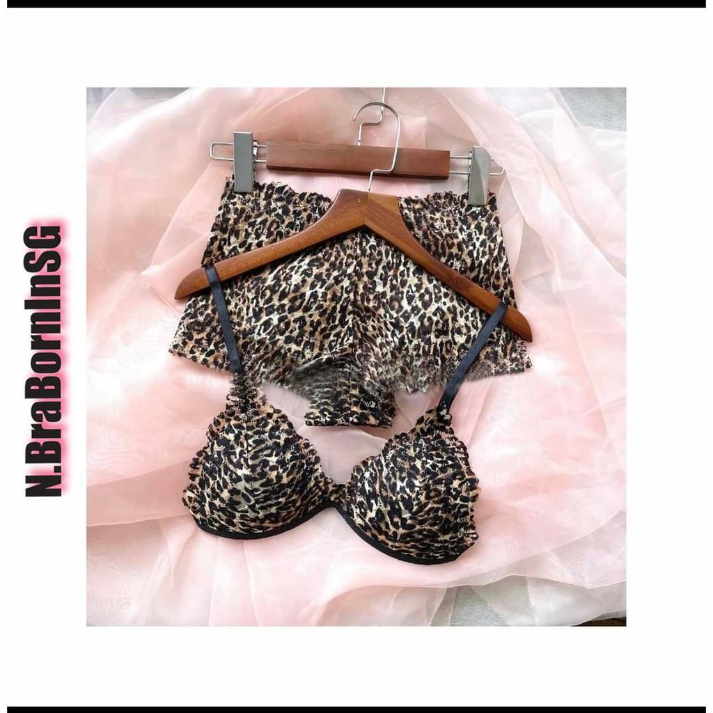 | Bralette | Set Bra Cao Cấp Ren Đùi Beo Cạp Cao Tôn Dáng Qhyến Rũ Sexy