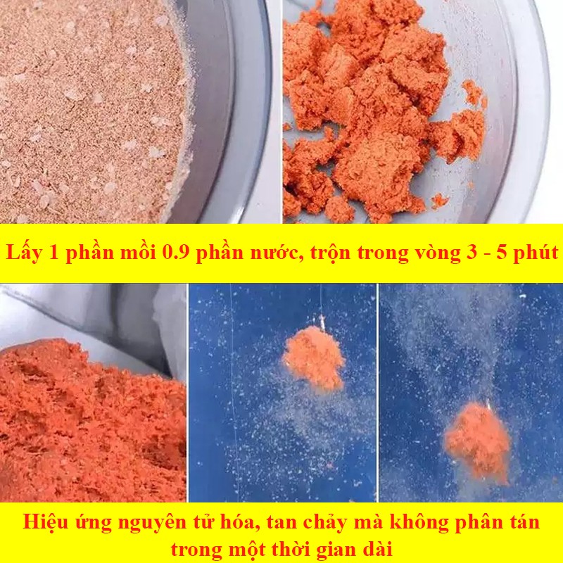 Mồi Câu Cá Tổng Hợp , Câu Cá Chép , Cá Diếc, Cá Trắm - Mồi 2+1 - Mồi 3+1 Siêu Nhạy HUA-16