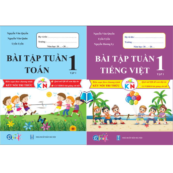 Sách - Bộ Sách Bài Tập Và Đề Kiểm Tra Toán + Tiếng Việt Lớp 1 Học Kì 1 - Kết Nối