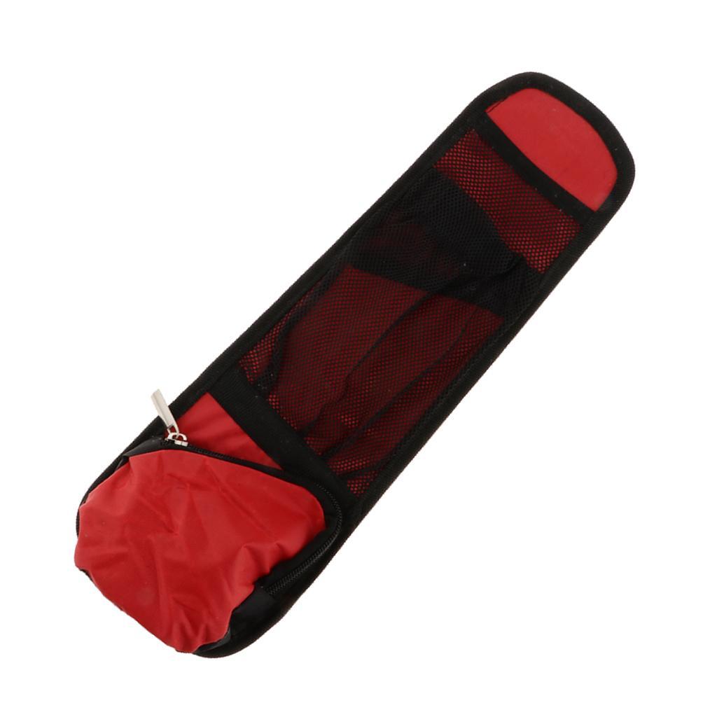 SUV Seat Side Storage Organizer Interior Multi-Use Bag Pocket Red