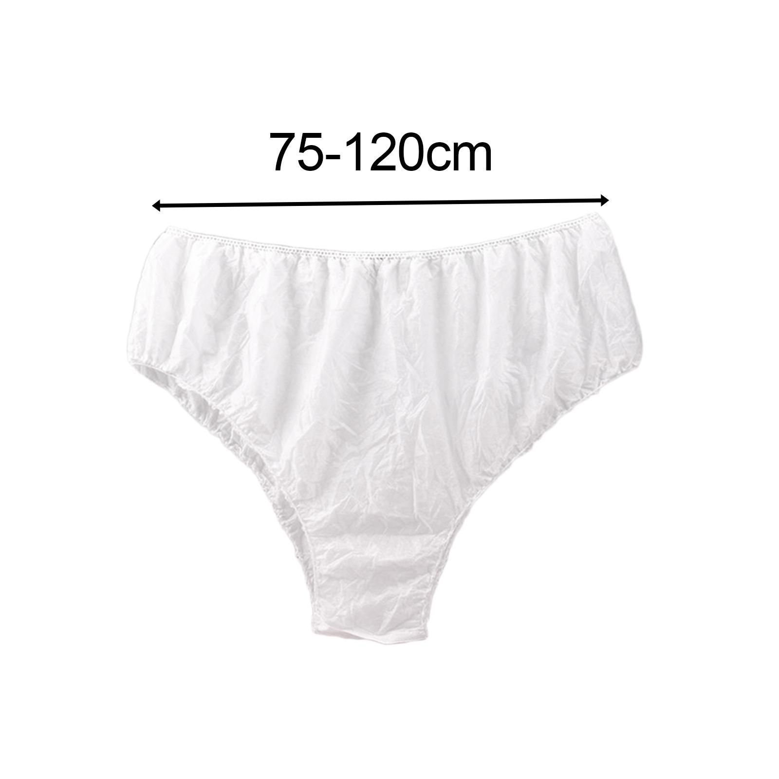 30 Pieces Disposable Underwear Panties Elastic Waistband Briefs for trip