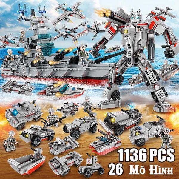 Bộ Đồ Chơi Lắp Ráp Tàu Chiến – 1136 CHI TIẾT